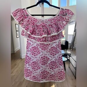 Alexis Pink and White Floral Dress